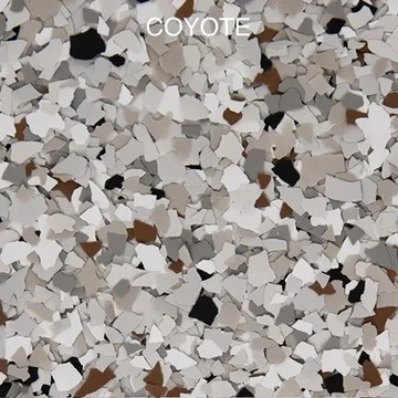 Coyote flake blend swatch