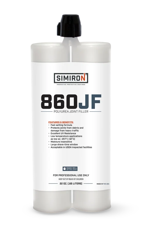Simiron 860JF polyurea joint filler cartridge