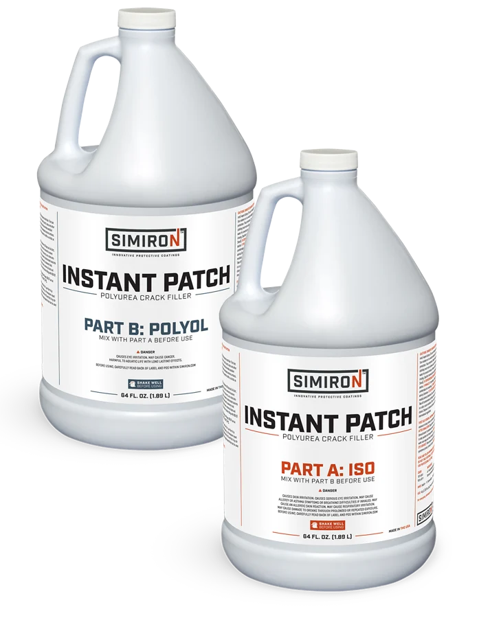 Simiron Instant Patch part A and part B jugs