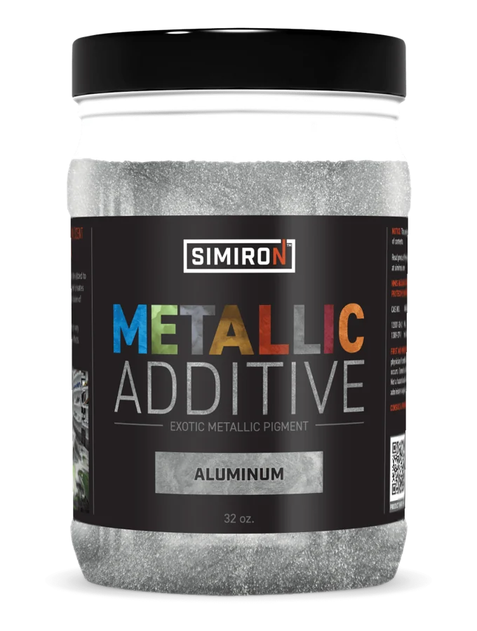 Simiron Metallic Additive aluminum pigment jar