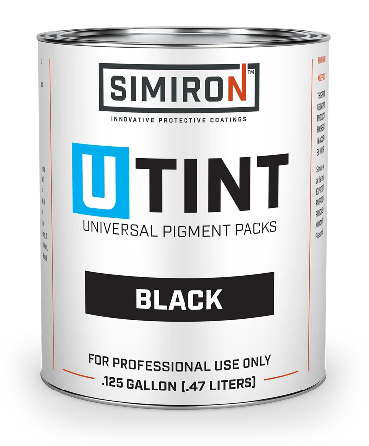 Simiron U-Tint black universal pigment can